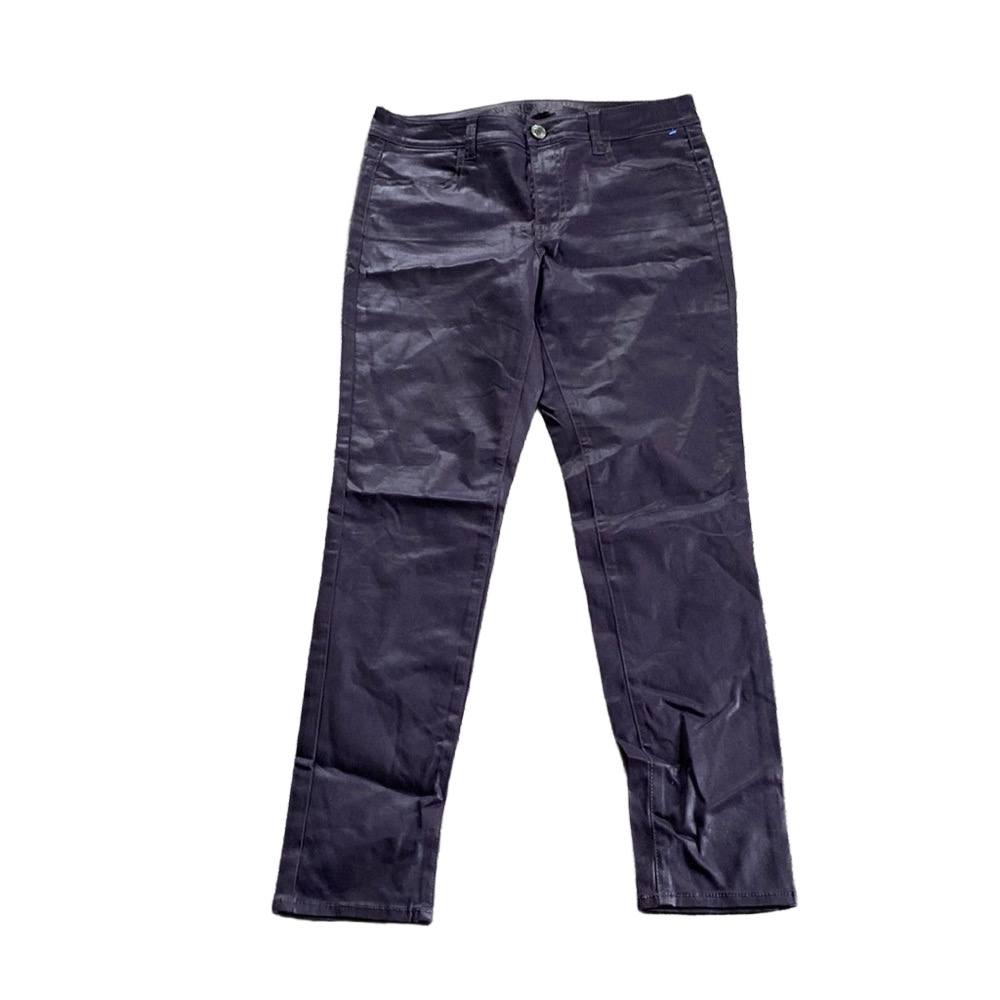 NWT American Eagle High Rise Faux Leather Jeggings SIZE 10 Purple Stretch